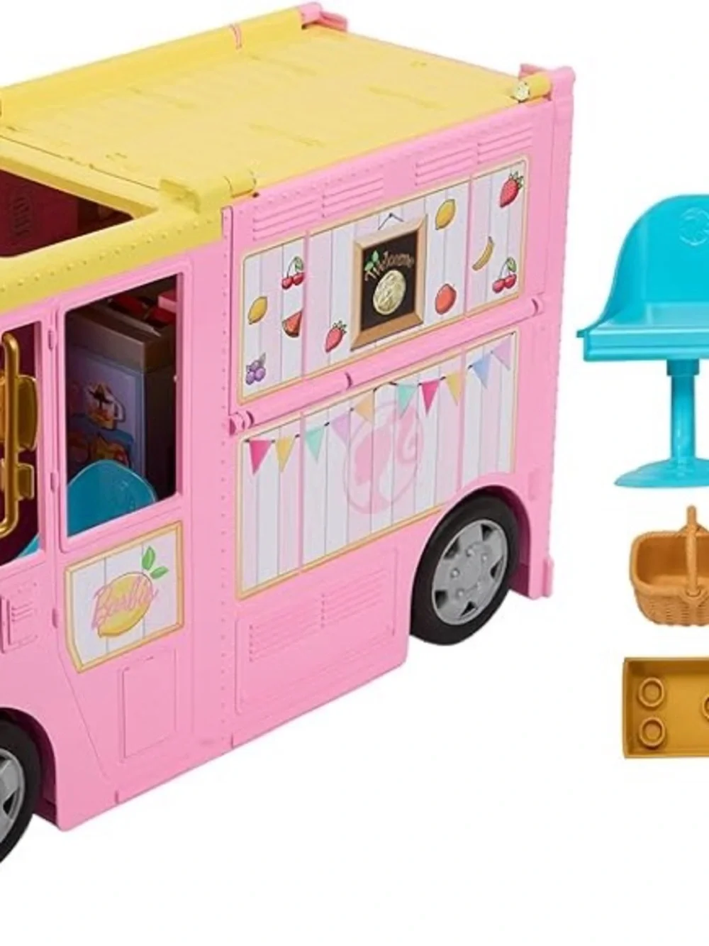 🩷Barbie Pink lemonade   Truck Playset with Accessories🩷 🆕